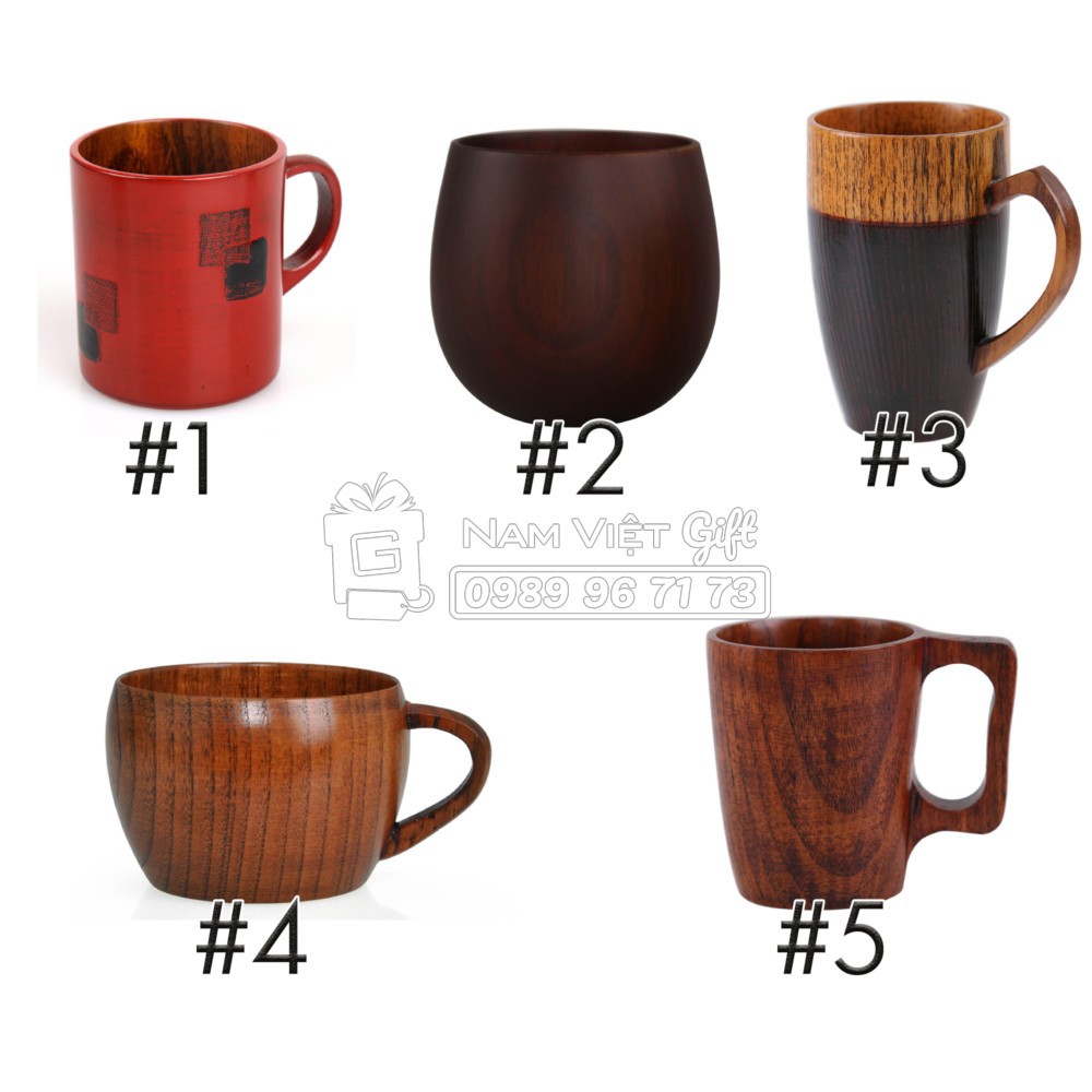 Ly, Cốc Gỗ Uống Trà Cách Nhiệt Phong Cách Nhật Làm Thủ Công Gỗ Tự Nhiên