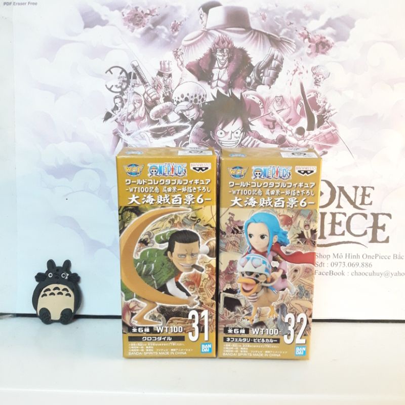 Mô Hình Chính Hãng WCF  Wt100 Corocodile & Vivi OnePiece