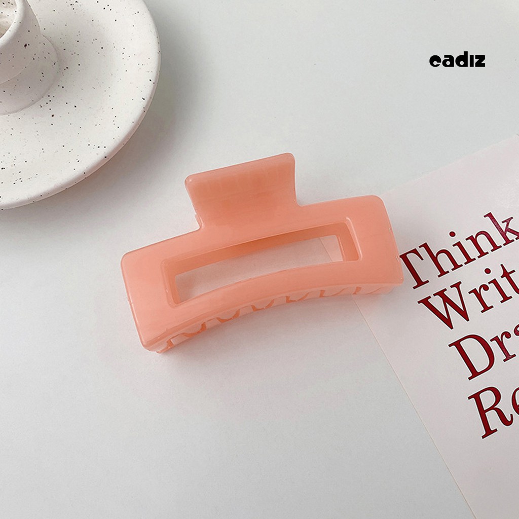 Kẹp Tóc Hình Vuông Màu Trơn Thanh Lịch Cho Nữ