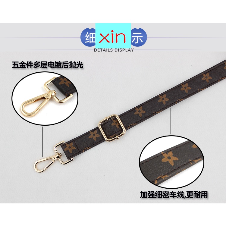 Dây Đeo Túi Xách lv Bản Rộng Chất Lượng Cao Cho Nữ