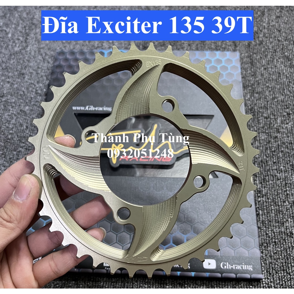 Đĩa tải nhôm 7075 siêu cứng gắn Exciter, Winner, Sonic, RS, Satria,Yaz...