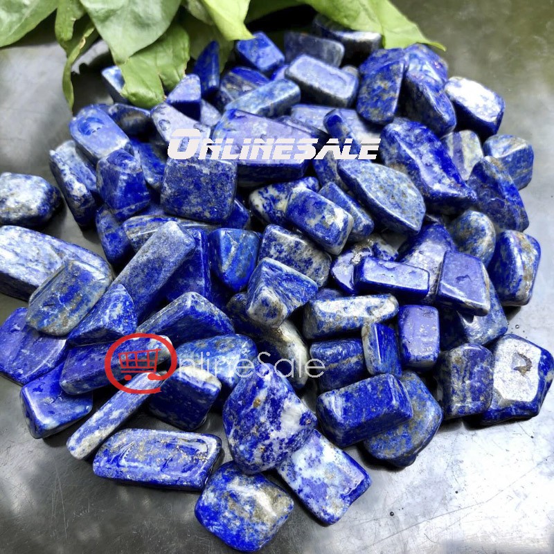 [100g] Vụn Đá Xanh Thiên Thanh Lapis lazuli tự nhiên thanh tẩy đã làm bóng mang năng lượng tích cực
