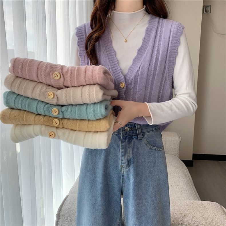 Áo khoác cardigan cổ chữ v thiết kế mới thời trang mùa hè cho nữ