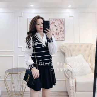 Áo gille phối sơ mi