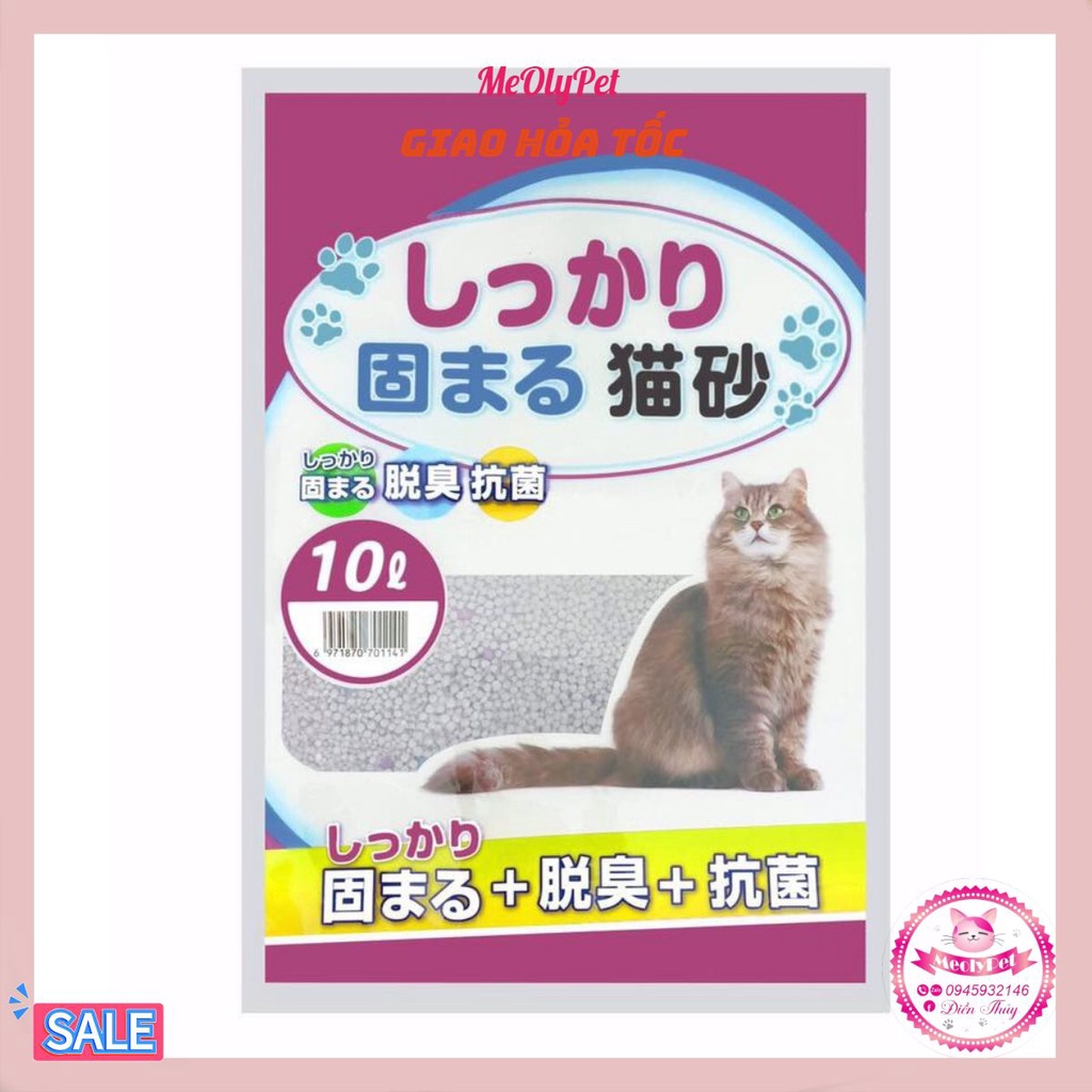 [HÀNG CÓ SẴN] Cát Vệ Sinh Nhật Bản Cat Litter Kitty Pet Dành Cho Mèo 10L ⭐