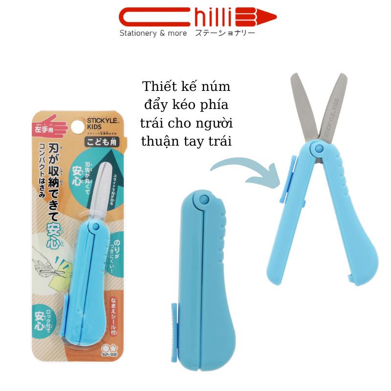 Kéo Mini SUN-STAR Stickyly Kids Có Thể Thu Gọn Cực Tiện Tợi, An Toàn Cho Trẻ