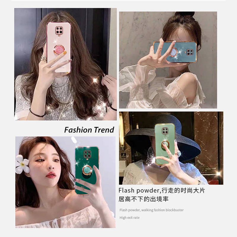 Ốp điện thoại dẻo có giá đỡ cho Xiaomi Redmi Note 9S 9 Pro Max 9A 9C Mi 10 Note Lite Redmi 10X Pro 5G K30 Ultra K30s