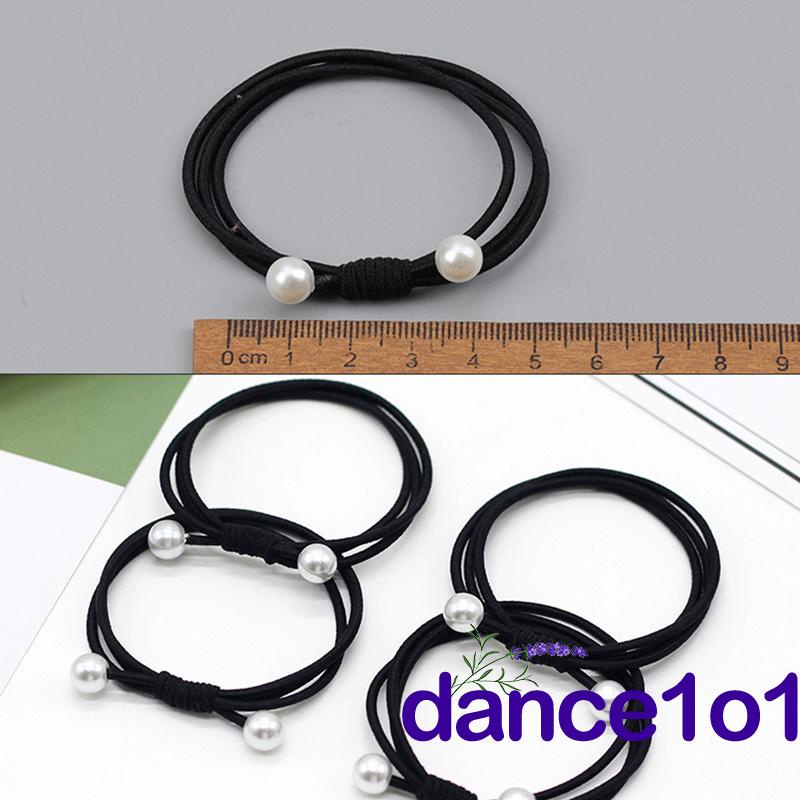 Dây buộc tóc bằng nylon co giãn siêu mềm mại màu trơn sành điệu dành cho nữ