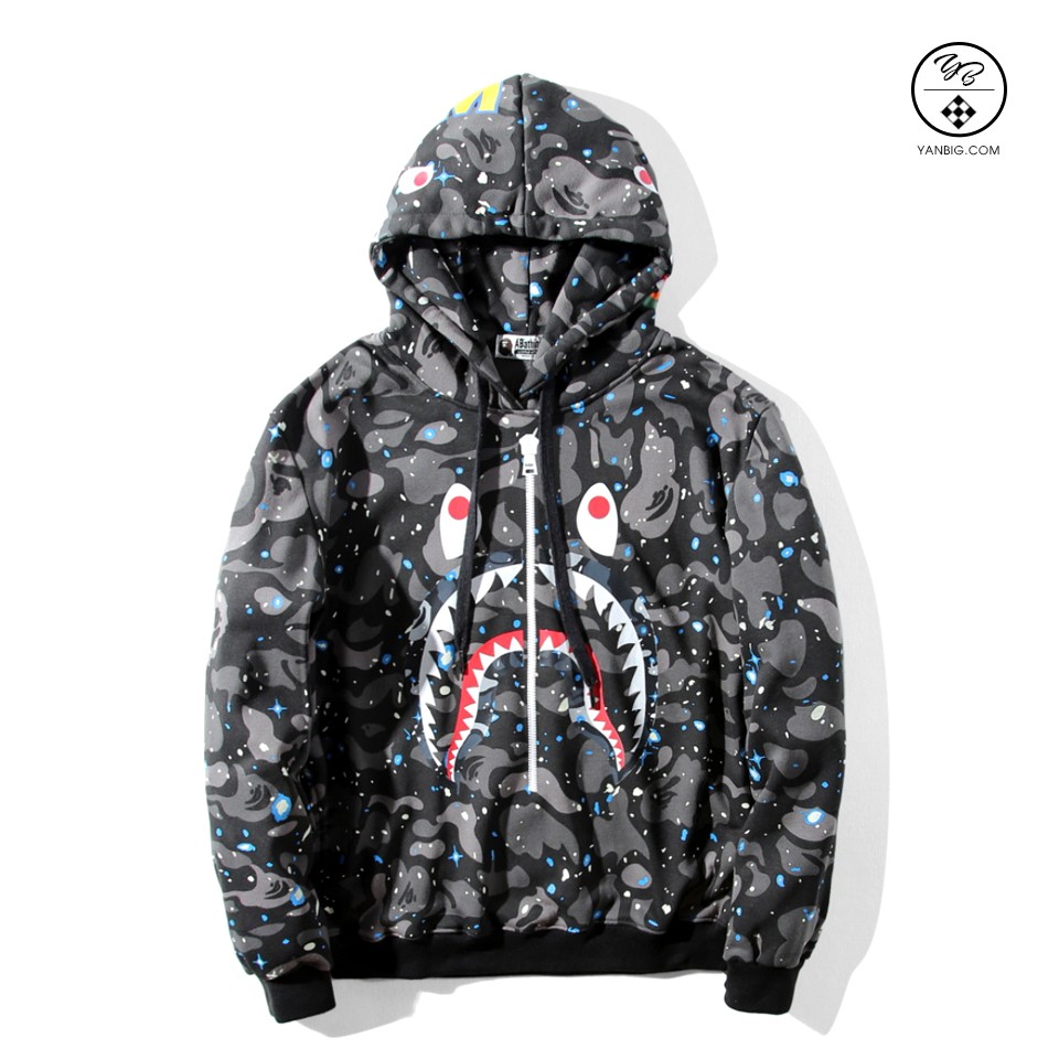 Áo Hoodie Galaxy Bape Shark