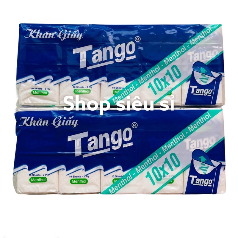 KHĂN GIẤY BỎ TÚI TANGO ( 10 gói/ bịch )