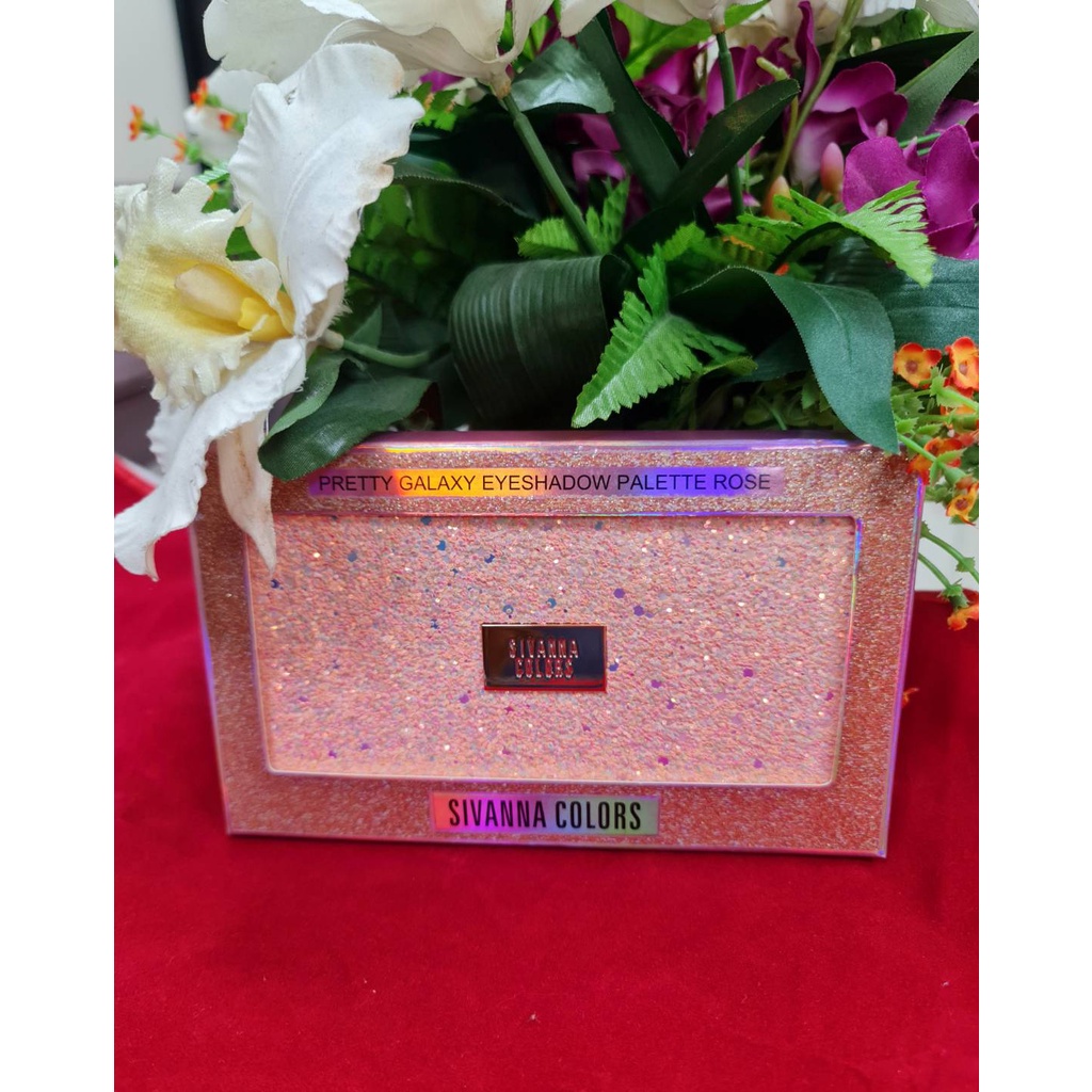 Bảng màu Sivanna 18 ô ánh nhũ lâu trôi SIVANNA COLORS PRETTY GALAXY EYESHADOW PALETTE PEACH HF6037  NỘI ĐỊA THÁI