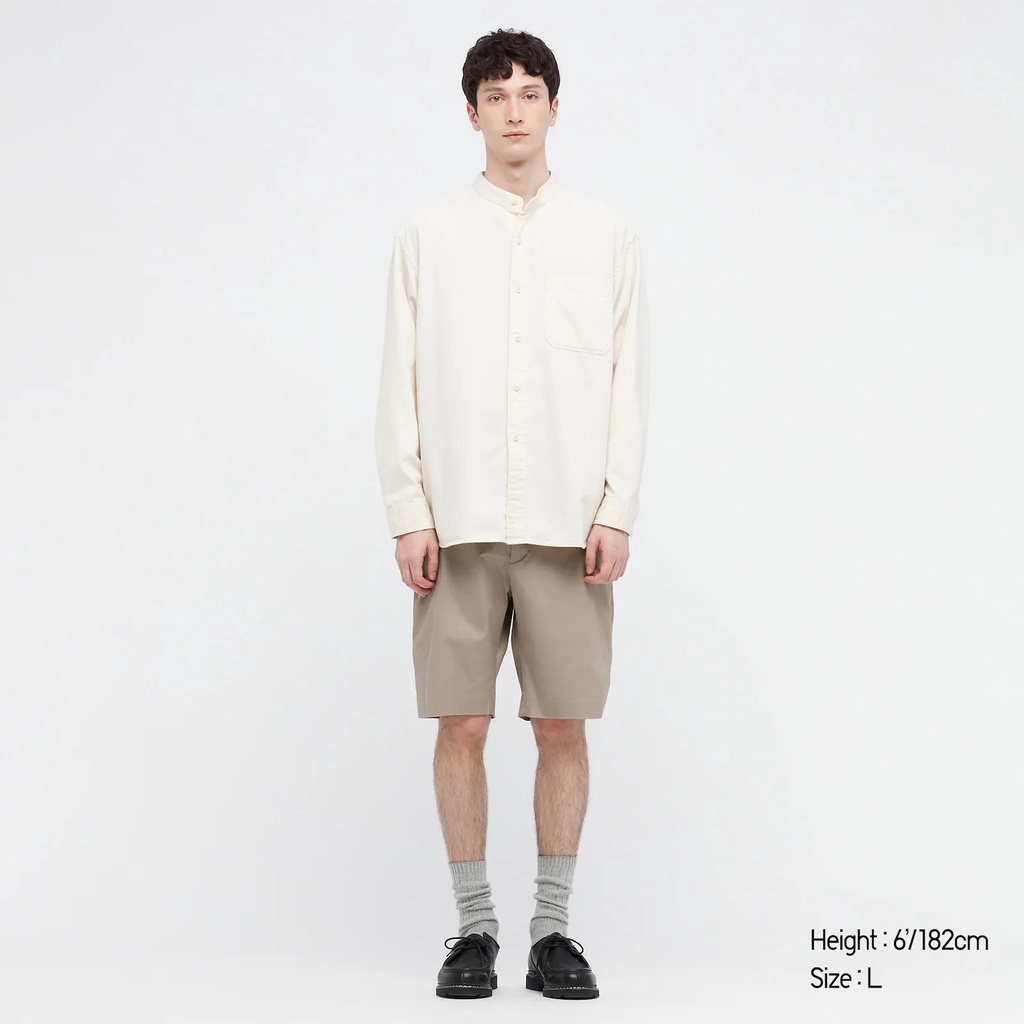 Quần Uniqlo Stretch Slim-Fit Shorts Trắng/Đen/Gray/Navy/Beige