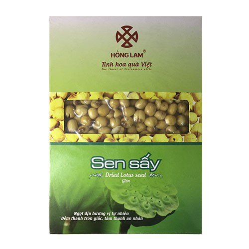 Sen sấy không đường Hồng Lam, dạng hộp ( 120gr, 220gr, 300gr) túi (200gr, 500gr). Có vị thơm, ngọt, bùi