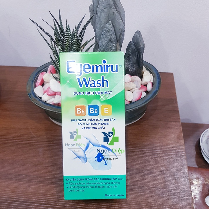[ Hàng Nhật ] Combo 2 Chai Nước Rửa Mắt  Eyemiru Wash 500ml bổ sung vitamin, nhập khẩu chính hãng