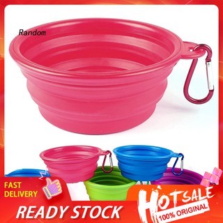 Tô Đựng Thức Ăn Cho Thú Cưng Bằng Silicon Có Thể Gấp Gọn