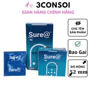 Bao cao su gai Sure Dotted, bao cao su gân gai, bcs gia đình