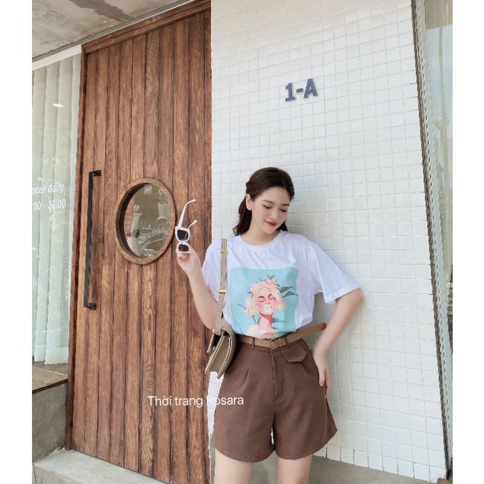 Áo thun phông thời trang nữ dáng suông Rosara Sp001