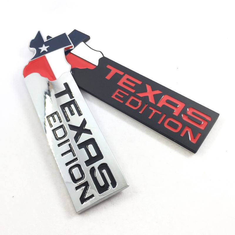 Miếng dán kim loại trang trí xe hơi chữ TEXAS EDITION độc đáo