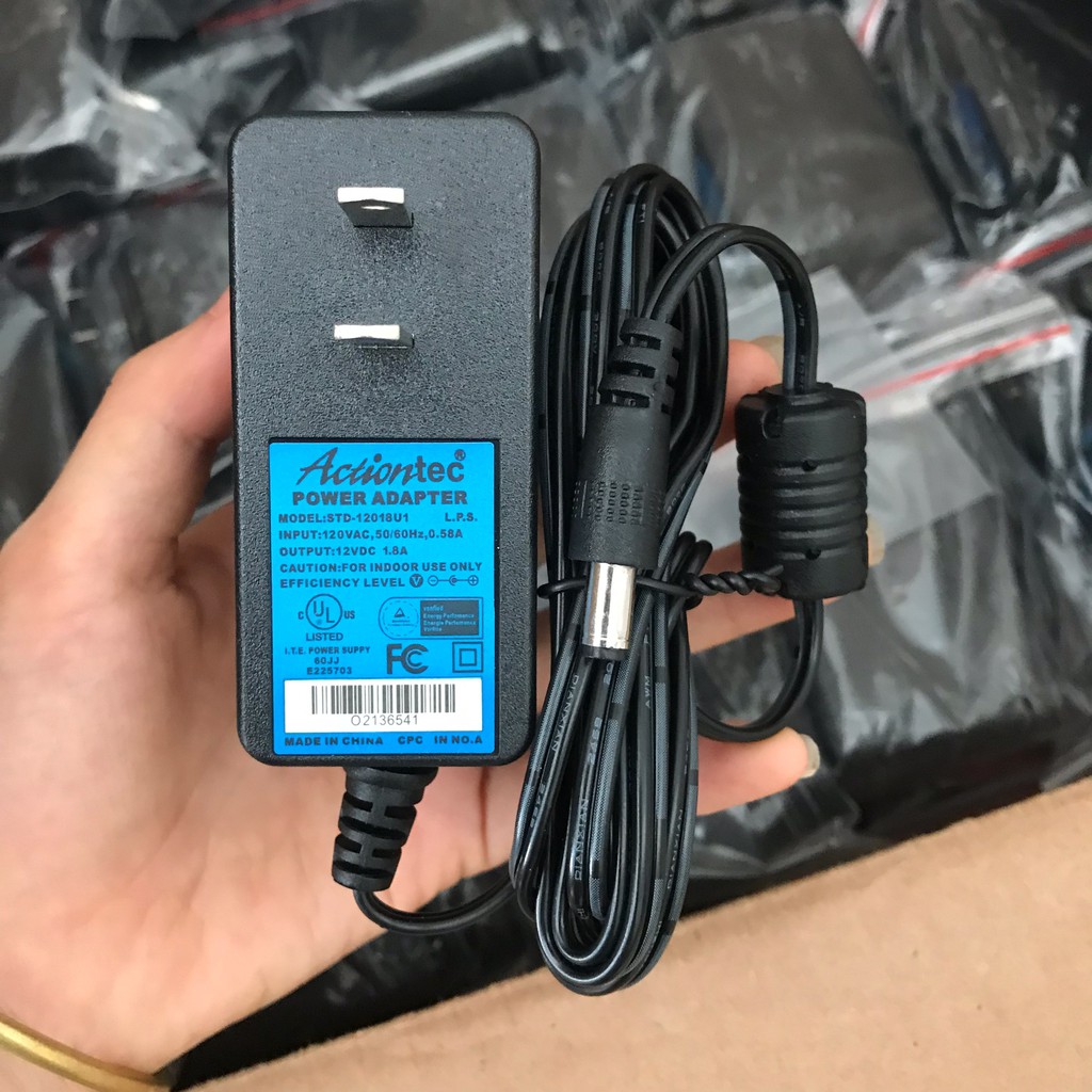Nguồn - Adapter 12V 1.8A Đầu Ra 5.5 x 2.1mm