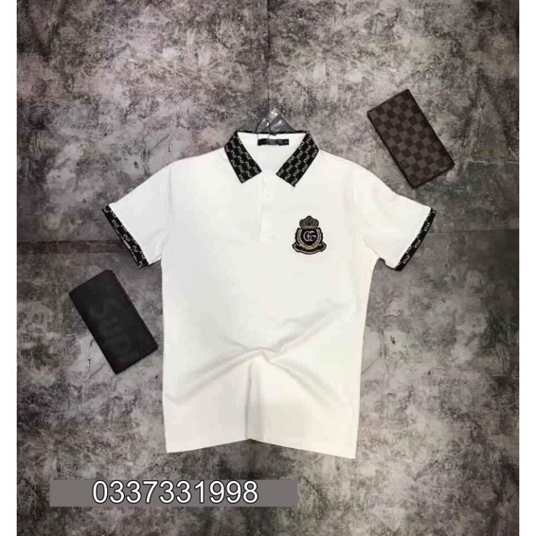 Áo Thun Nam Có Cổ Phối Kẻ Ô Vương Miện GC BB10 < .... | BigBuy360 - bigbuy360.vn