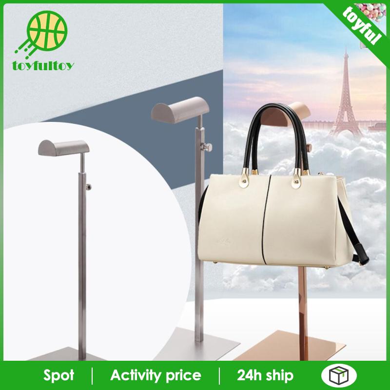 Giá Đỡ Trưng Bày Túi Xách Bằng Kim Loại Màu Bạc Có Thể Điều Chỉnh