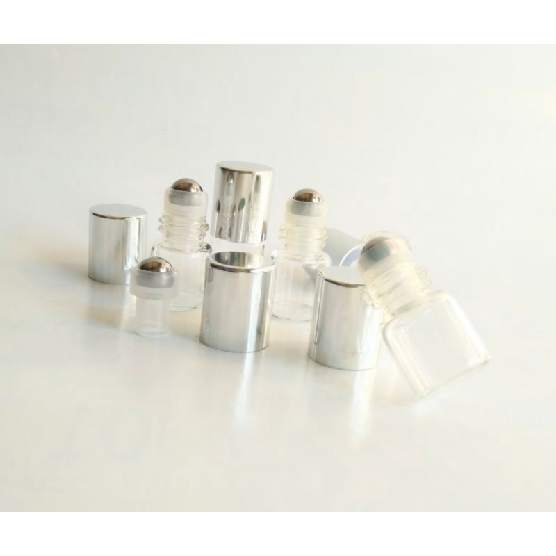 Combo 5 chai thủy Tinh cao cấp 1ml dùng chiết đựng tinh dầu dubai nước hoa son môi bóng