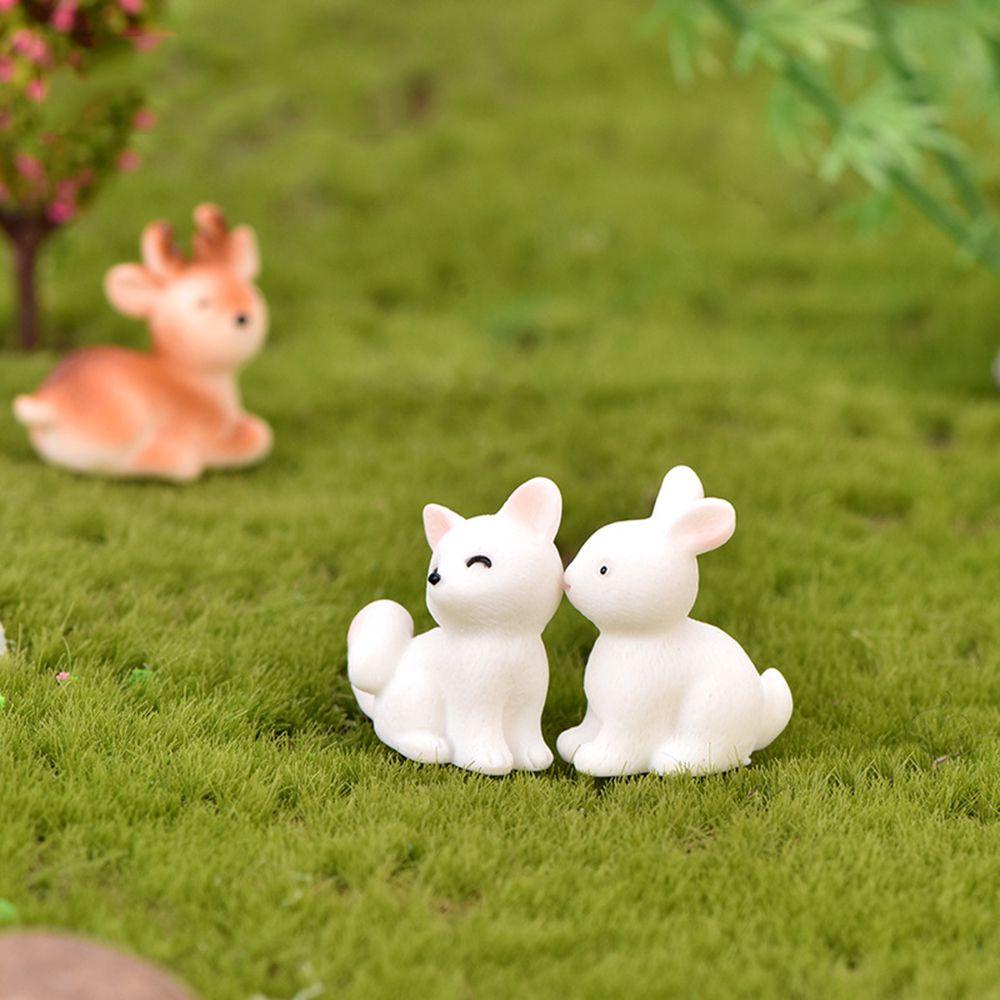 1 Tượng Mèo / Ếch / Mèo Trang Trí Vườn Nhà Búp Bê