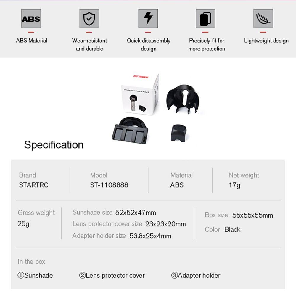 BEBETTERM Nắp Đậy Ống Kính Máy Ảnh Bỏ Túi DJI Osmo Pocket 2 / DJI Osmo Pocket 2