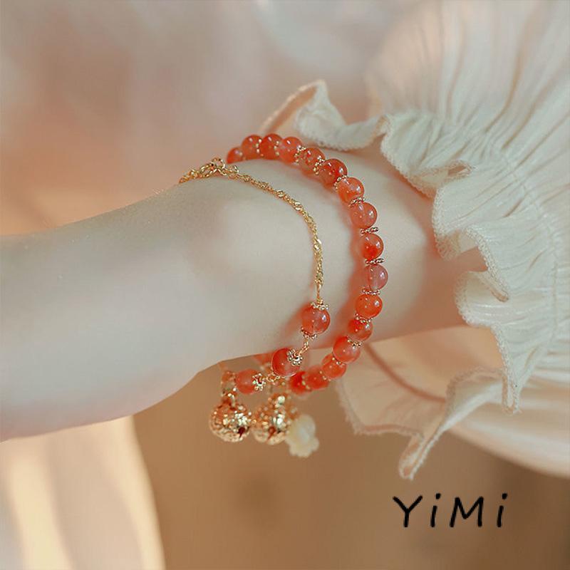 Vòng Tay Mặt Chuông Vàng Phong Cách Dân Tộc Niche Quà Tặng Đặc Biệt