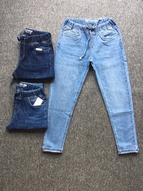 QUẦN JEANS NỮ LƯNG THUN XUẤT KHẨU (45-65kg) | BigBuy360 - bigbuy360.vn