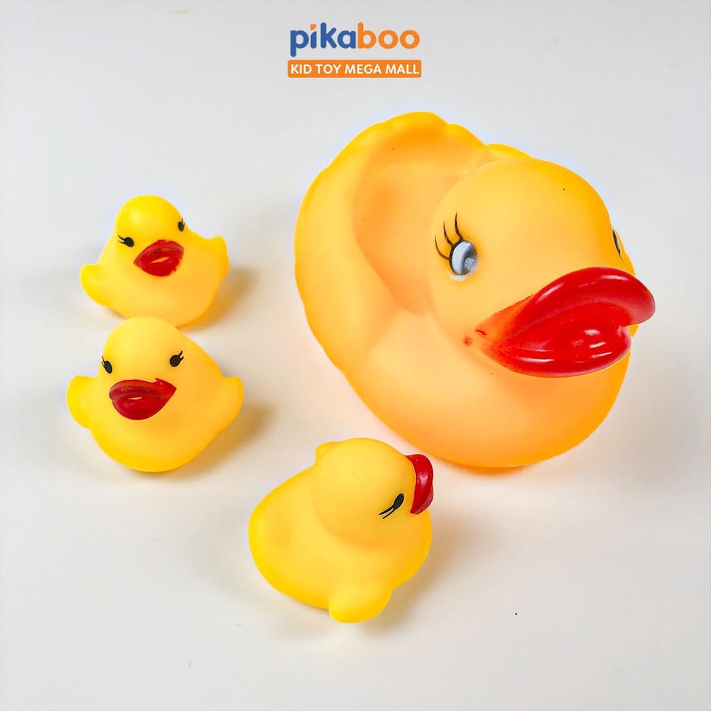 Đồ chơi con vịt thả bồn tắm cao cấp Pikaboo có phát ra âm thanh được làm từ nhựa PP, PPE an toàn cho bé