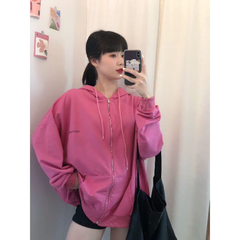 (order)áo khoác thun ulzzang form rộng 100% hình thật đẹp hơn mẫu