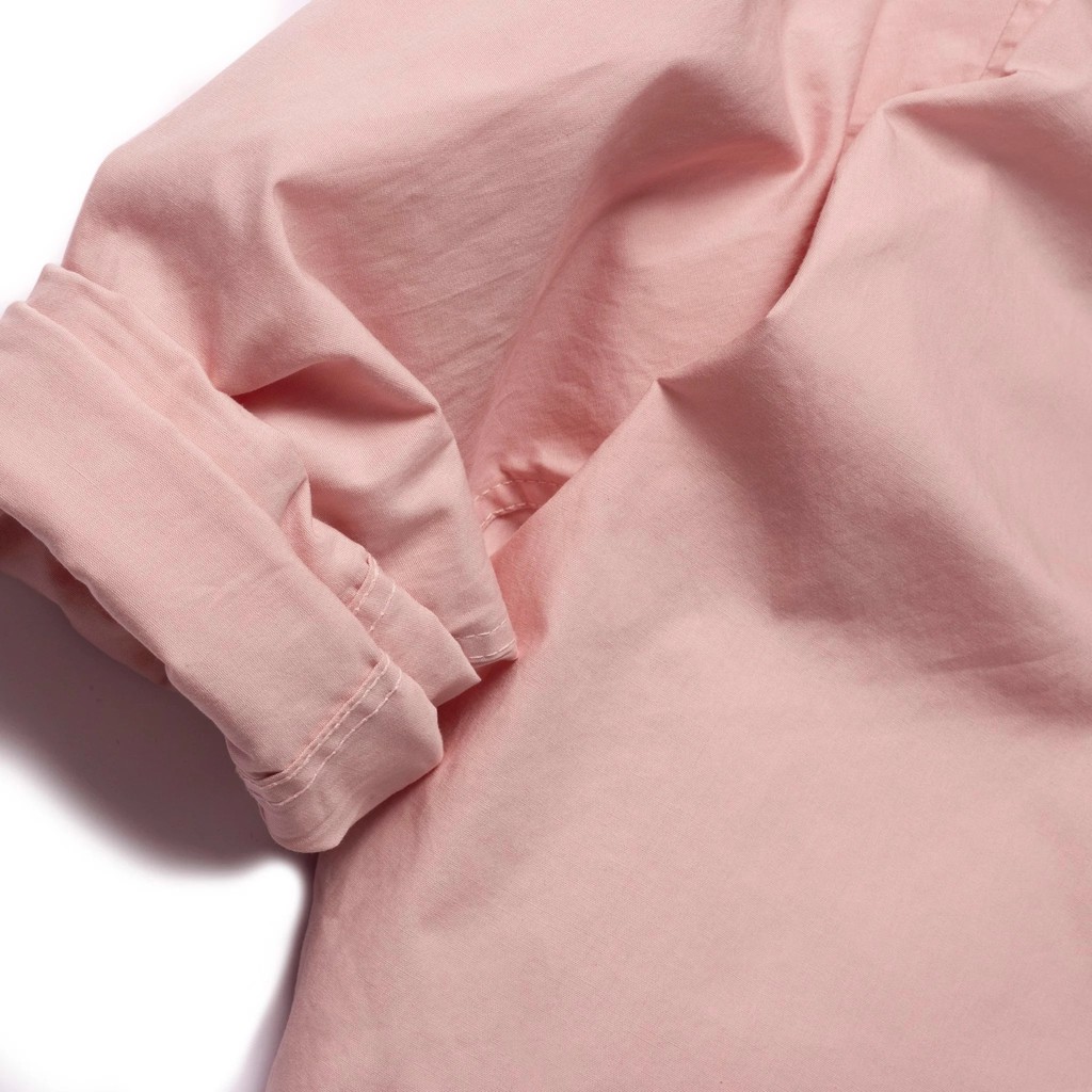 Áo sơ mi tay dài PANBAM 100% Cotton dày dặn, form regular fit màu hồng - FULL TAG MẠC CỦA SHOP | BigBuy360 - bigbuy360.vn