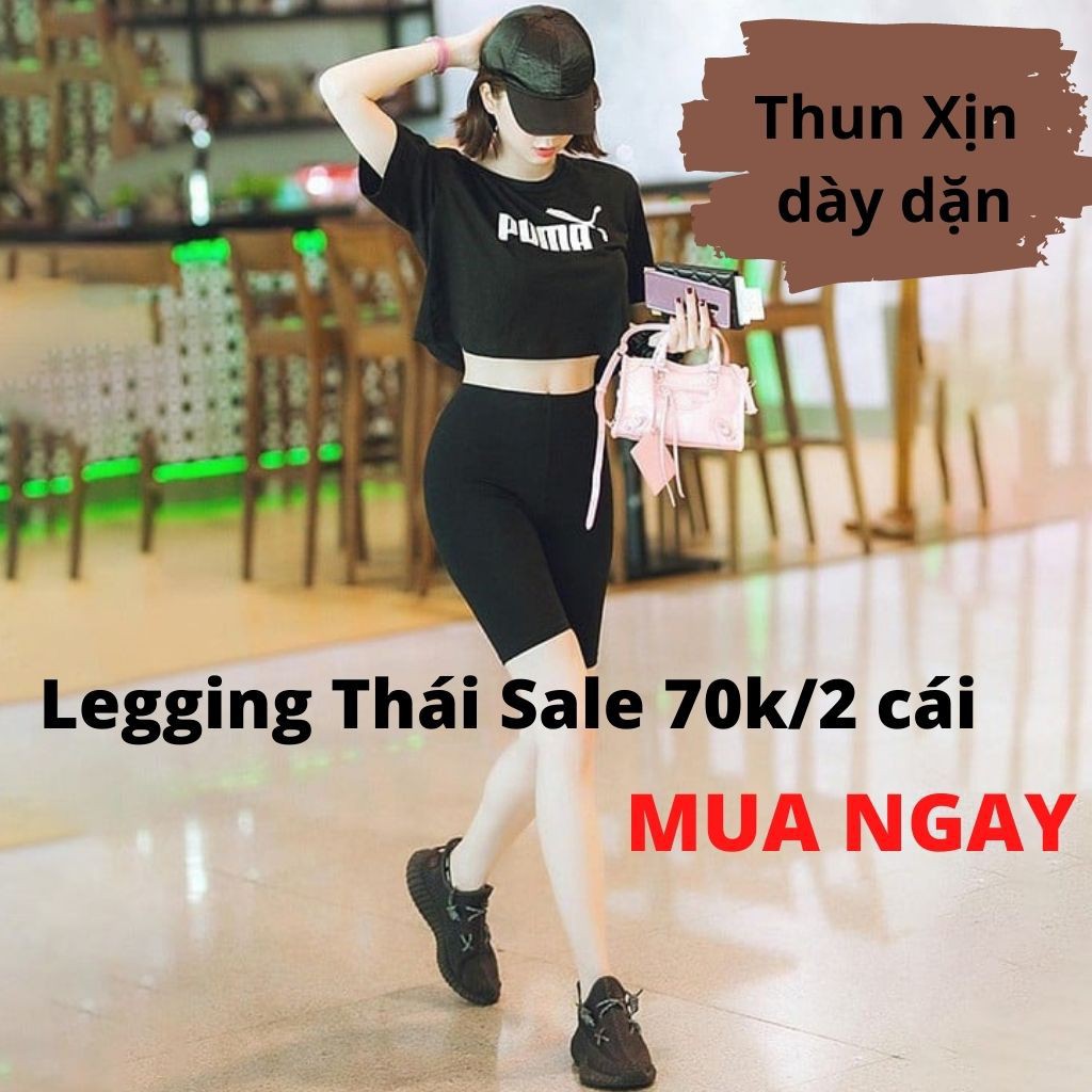 (Có Size to tới 80kg) Quần Legging Lửng Nữ 🌸 Legging ngố nâng mông SIÊU HOT 🌸 | BigBuy360 - bigbuy360.vn