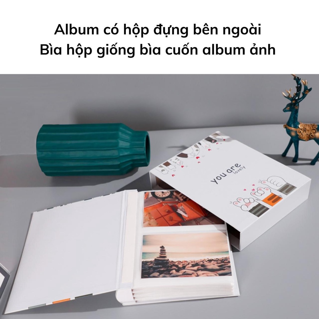 Album ảnh có hộp siêu to sang trọng để 200, 400 ảnh cỡ 8x10, 9x12, 10x15,13x18 lưu ảnh gia đình tại Tú Vy Studio