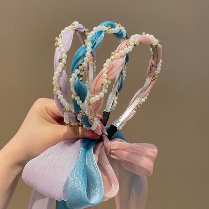 Băng Đô Đính Ngọc Trai Nhân Tạo Thời Trang Dành Cho Nữ