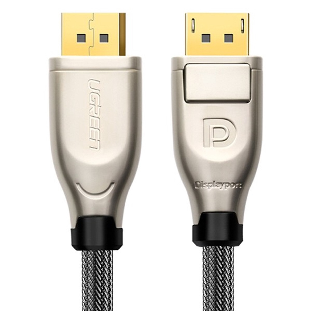 Cáp Displayport to Display Dài 2M Chuẩn 1.2 Cao Cấp 4K Ugreen 30120 - Hàng Chính Hãng