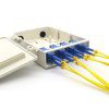 Hộp phối quang ODF 8fo nhựa trong nhà full phụ kiện - ODF nhựa 8Fo treo tường