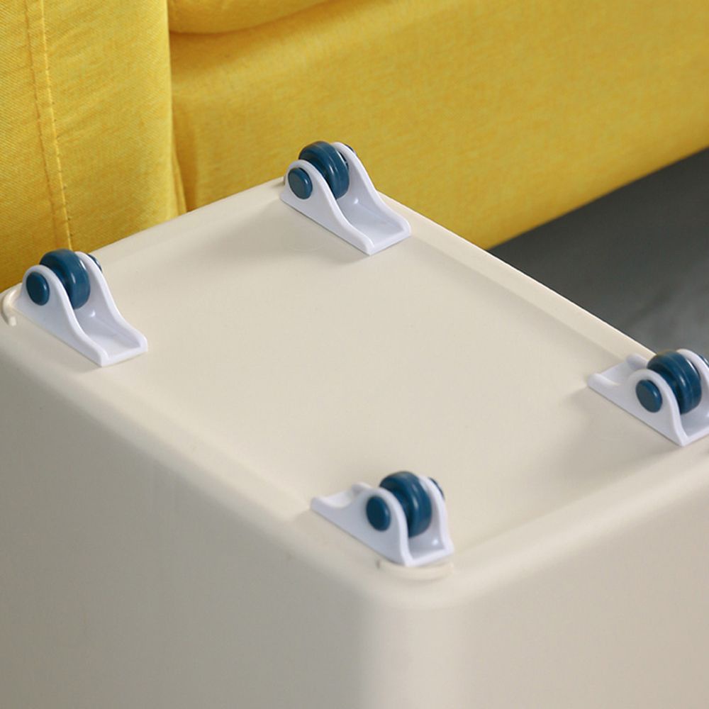 Bộ 4 bánh xe thu nhỏ cứng tự dính không trầy xước dùng để gắn dưới thùng tủ hỗ trợ di chuyển đồ vật