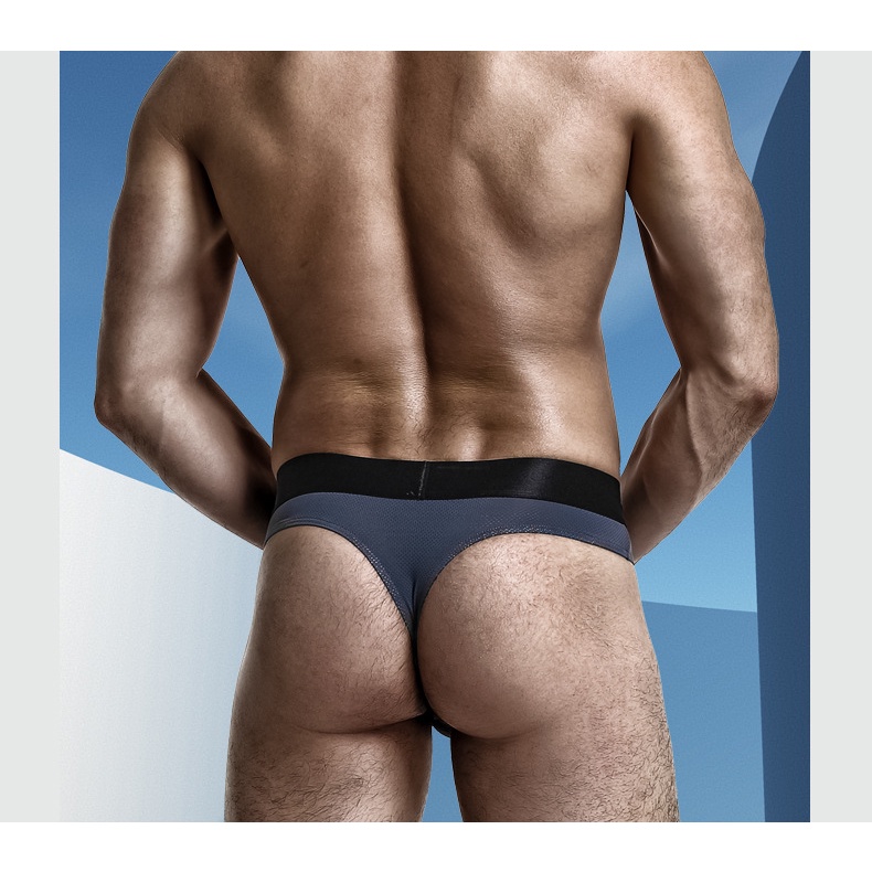 Quần lót vải cotton lụa lạnh eo thấp siêu mỏng thoáng khí co giãn thời trang mùa hè cho nam