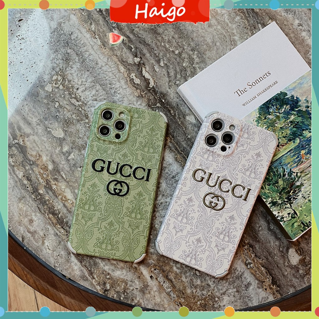 Ốp điện thoại nhựa dẻo in logo Gucci #HG3805 cho iPhone 12 mini 11 PRO MAX 6/6s 7/8 + SE2 X/XS XR XSMAX