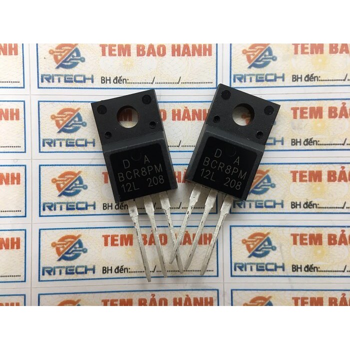 Combo 5 chiếc BCR8PM-12L, BCR8PM Triac 8A 400-600V TO-220