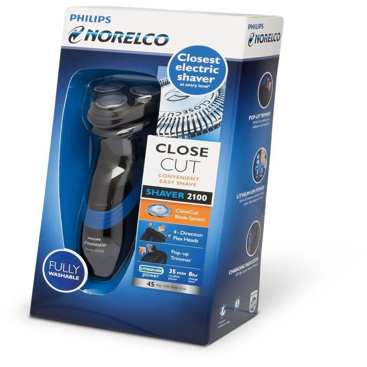 Máy cạo râu thương hiệu cao cấp Philips Norelco S1560/81 Shaver 2100 Công suất 2W - Bảo hành 12 tháng