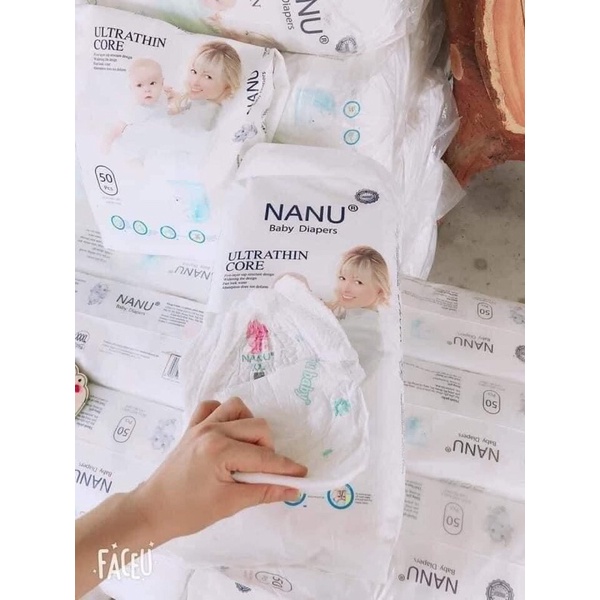 50 miếng tã bỉm quần Nanu baby M L Xl XXL XXXL loại 1