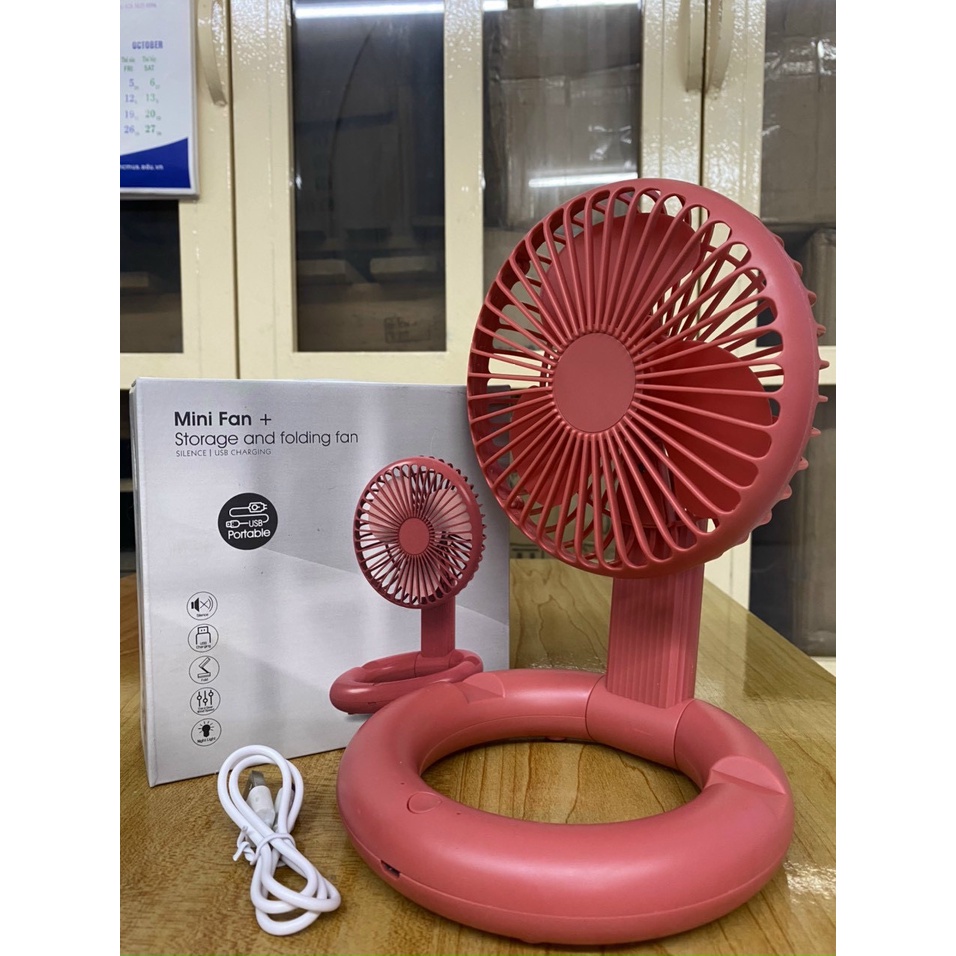 Quạt để bàn gấp gọn xoay được