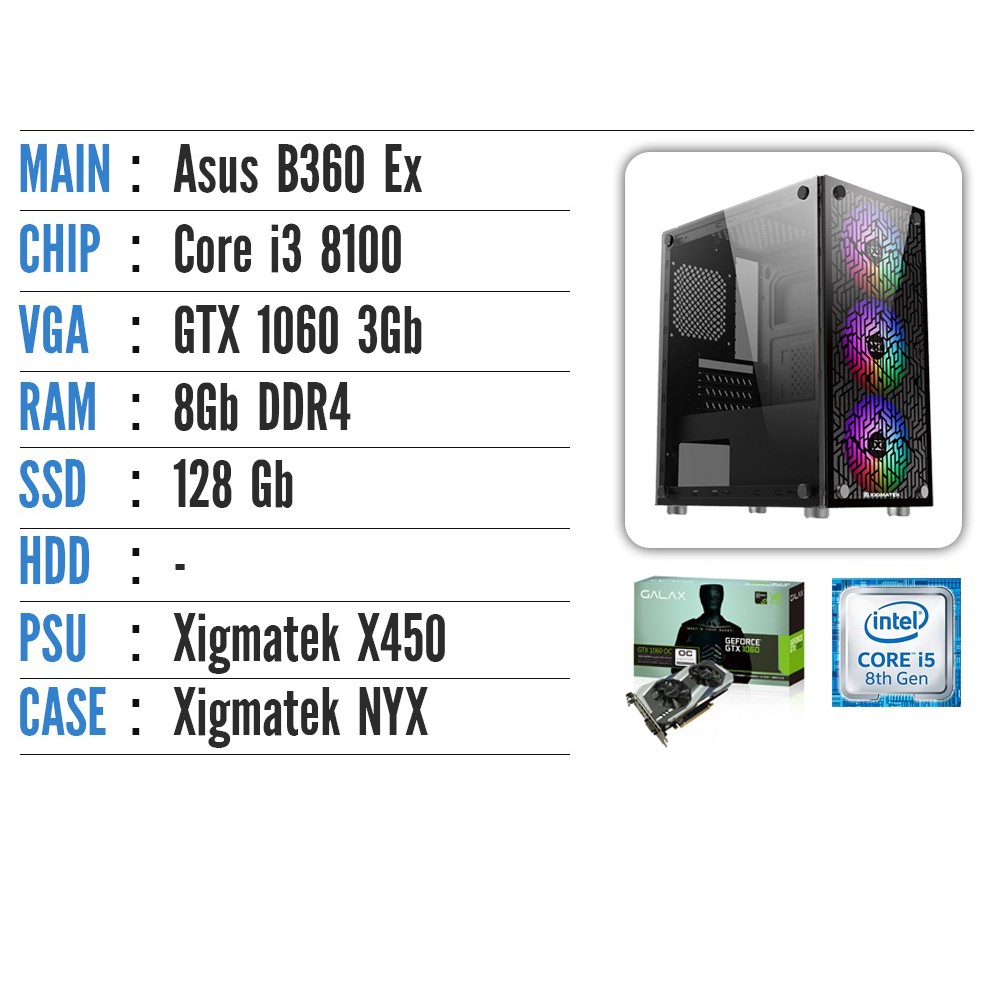 CPU Intel Core i3-8100 3.6Ghz/ 4 nhân 4 luồng/ 1151v2 / 6MB, hàng tháo máy | BigBuy360 - bigbuy360.vn