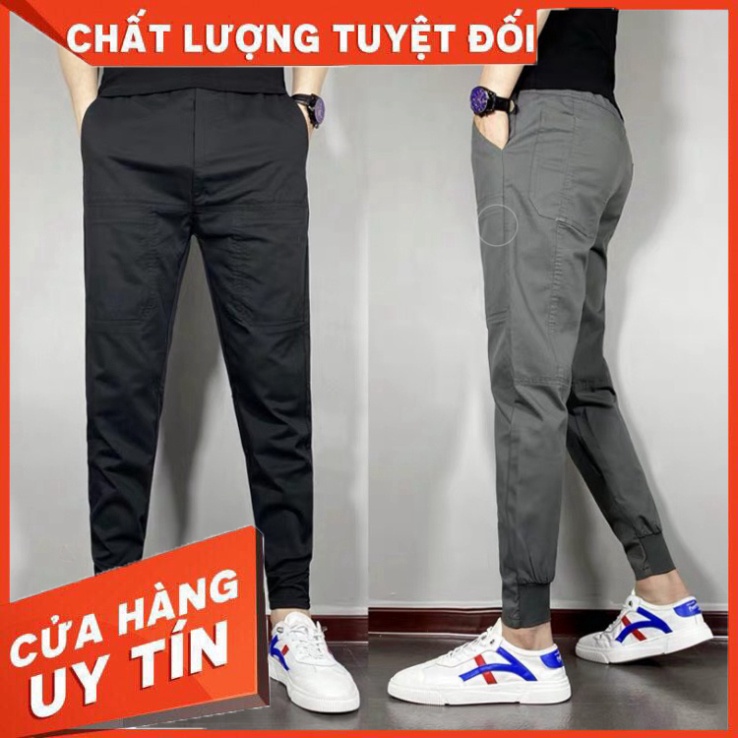 QUẦN JOGGER KAKI DÁNG HÀN - QUẦN KAKI NAM thời trang KHÔNG túi chéo - Hàng nhập khẩu