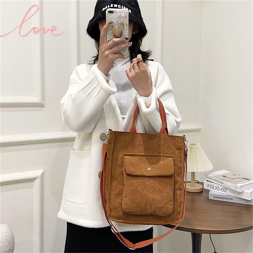 Ba Lô Đeo Vai Sức Chứa Lớn Bằng Vải Nhung Thời Trang Thu Đông