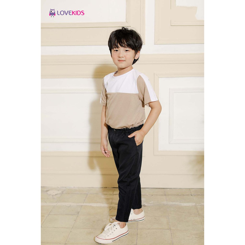 [MINIU] Áo thun bé trai và bố phối màu nâu - trắng MNB20ST003 - Lovekids