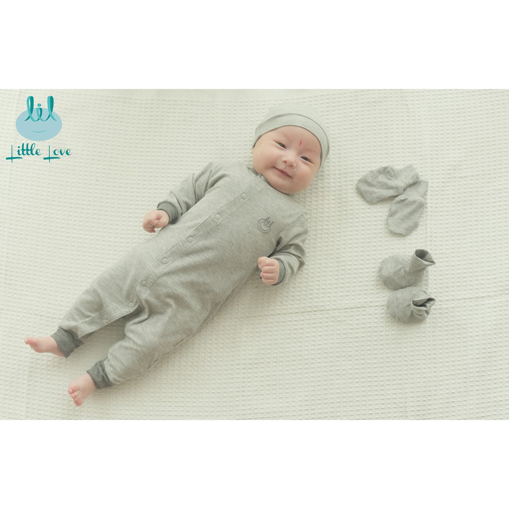 Body Dài Little Love Size 0-3m và 3-6m Chất Pettit Mẫu Mới | Minizon Kids